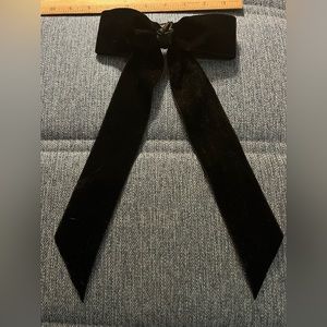 Hand Made OOAK Velvet Bow with Tail